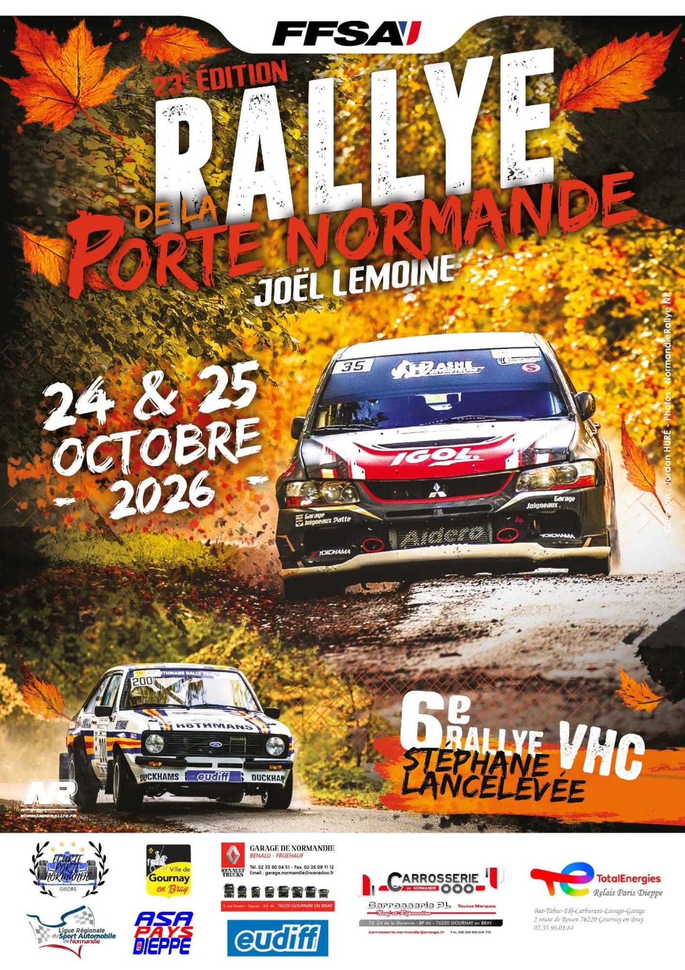 Affiche — Rallye de la Porte Normande 2026 - VHC